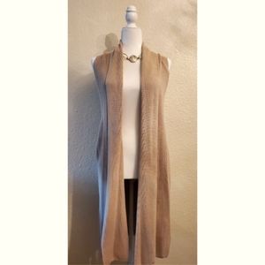Tan Vest Cardigan